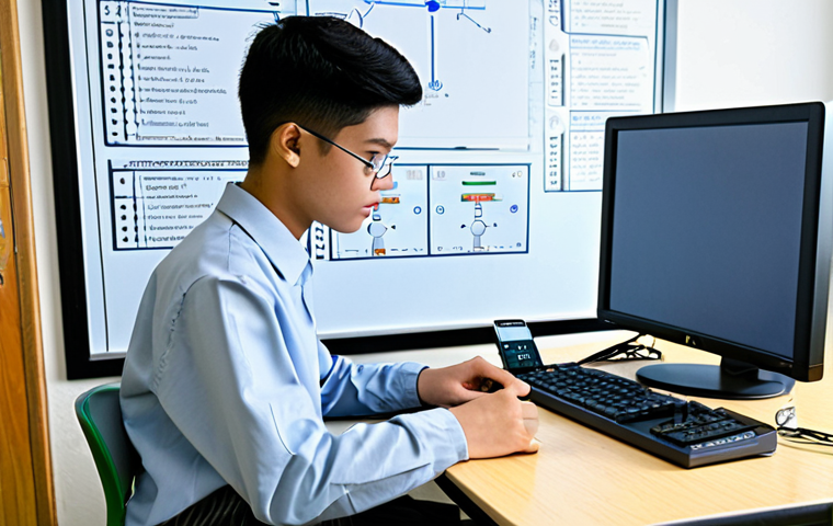 전자기술사 실무 과제 수행 방법 - **Prompt:** "A well-equipped electronics lab, featuring an oscilloscope displaying a complex wavefor...