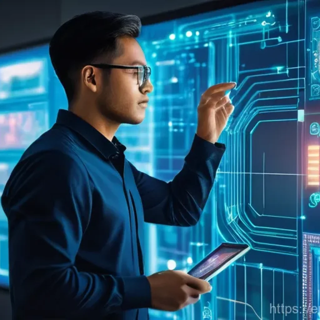 전자기술사와 전기회로 분석 사례 - **Prompt:** A futuristic, bright office or laboratory where an electrical engineer, dressed in a pro...