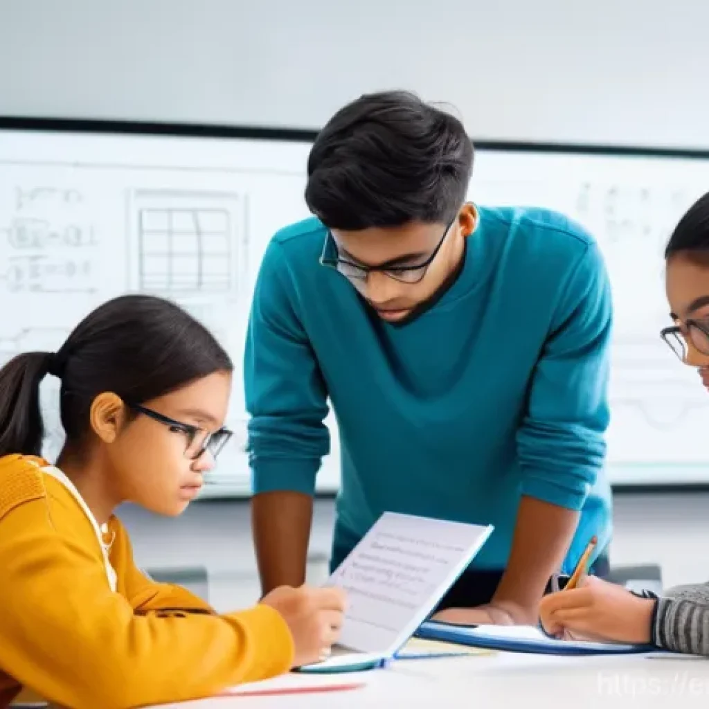 전자기술사 필기시험 대비 그룹 스터디 - **Prompt:** "A diverse group of 4-5 young adult students, late teens to early twenties, are intensel...