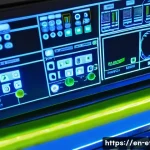 전자기술사 업무 사례 분석 - A detailed close-up of a complex multi-branch electronic circuit board focusing on power distributio...