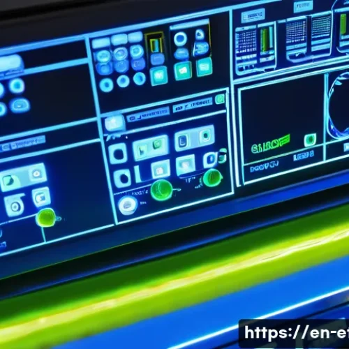 전자기술사 업무 사례 분석 - A detailed close-up of a complex multi-branch electronic circuit board focusing on power distributio...